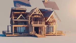 建筑结构组装动效