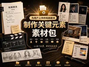 短剧前期视觉开发素材包